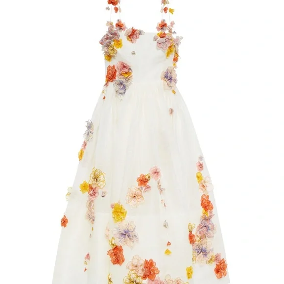 Zimmerman Postcard Appliqué MIDI Dress - Picture 2 of 6